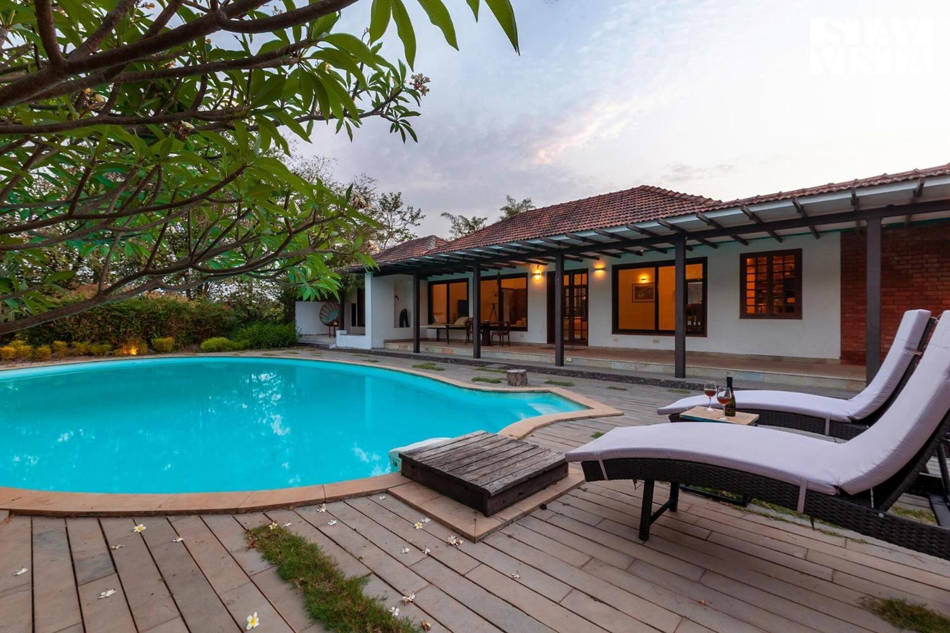 Wander Beyond By Stayvista - Featuring A Bali-Themed Abode And A Refreshing Swimming Pool Alībāg Zewnętrze zdjęcie